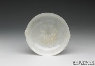 图片[3]-Jade flower-shaped plate with two handles, India-China Archive